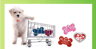 Link to the iMARC pet tag, equine plates, and accessories store.