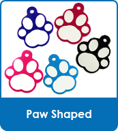 Paw Shaped Pet Tags