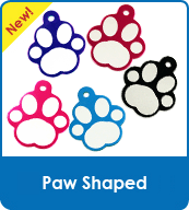 Paw Shaped Pet Tags