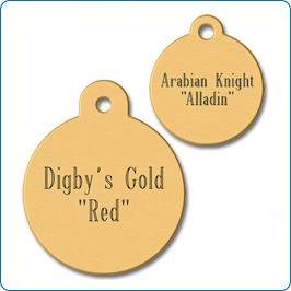 Brass Pet Tags