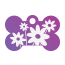 Floral Daisy Pet Tags