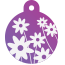 Floral Daisy Pet Tags