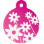 Floral Daisy Pet Tags