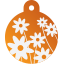 Floral Daisy Pet Tags