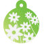 Floral Daisy Pet Tags