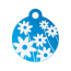Floral Daisy Pet Tags