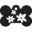 Floral Lily Pet Tags