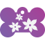 Floral Lily Pet Tags