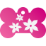 Floral Lily Pet Tags