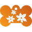Floral Lily Pet Tags