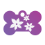 Floral Lily Pet Tags