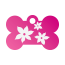 Floral Lily Pet Tags