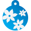 Floral Lily Pet Tags