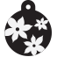 Floral Lily Pet Tags