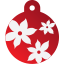 Floral Lily Pet Tags