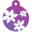 Floral Lily Pet Tags