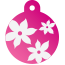 Floral Lily Pet Tags