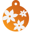 Floral Lily Pet Tags