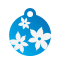 Floral Lily Pet Tags