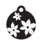 Floral Lily Pet Tags
