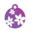 Floral Lily Pet Tags