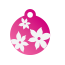 Floral Lily Pet Tags