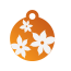 Floral Lily Pet Tags