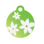 Floral Lily Pet Tags