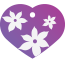 Floral Lily Pet Tags