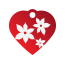 Floral Lily Pet Tags