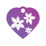 Floral Lily Pet Tags