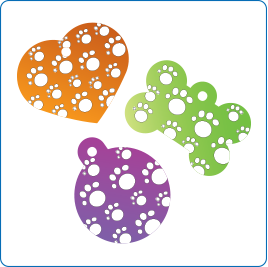 Paw Multi Paw  Pet Tags