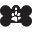 Paw Single Paw Pet Tags