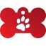 Paw Single Paw Pet Tags