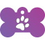 Paw Single Paw Pet Tags