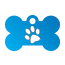 Paw Single Paw Pet Tags