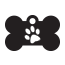 Paw Single Paw Pet Tags