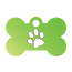 Paw Single Paw Pet Tags