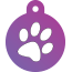 Paw Single Paw Pet Tags