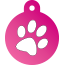 Paw Single Paw Pet Tags