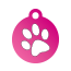 Paw Single Paw Pet Tags