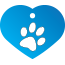Paw Single Paw Pet Tags