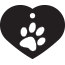 Paw Single Paw Pet Tags