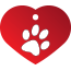 Paw Single Paw Pet Tags