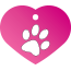 Paw Single Paw Pet Tags