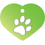 Paw Single Paw Pet Tags