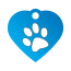 Paw Single Paw Pet Tags