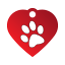 Paw Single Paw Pet Tags