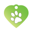 Paw Single Paw Pet Tags