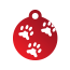 Paw Three Paw Pet Tags